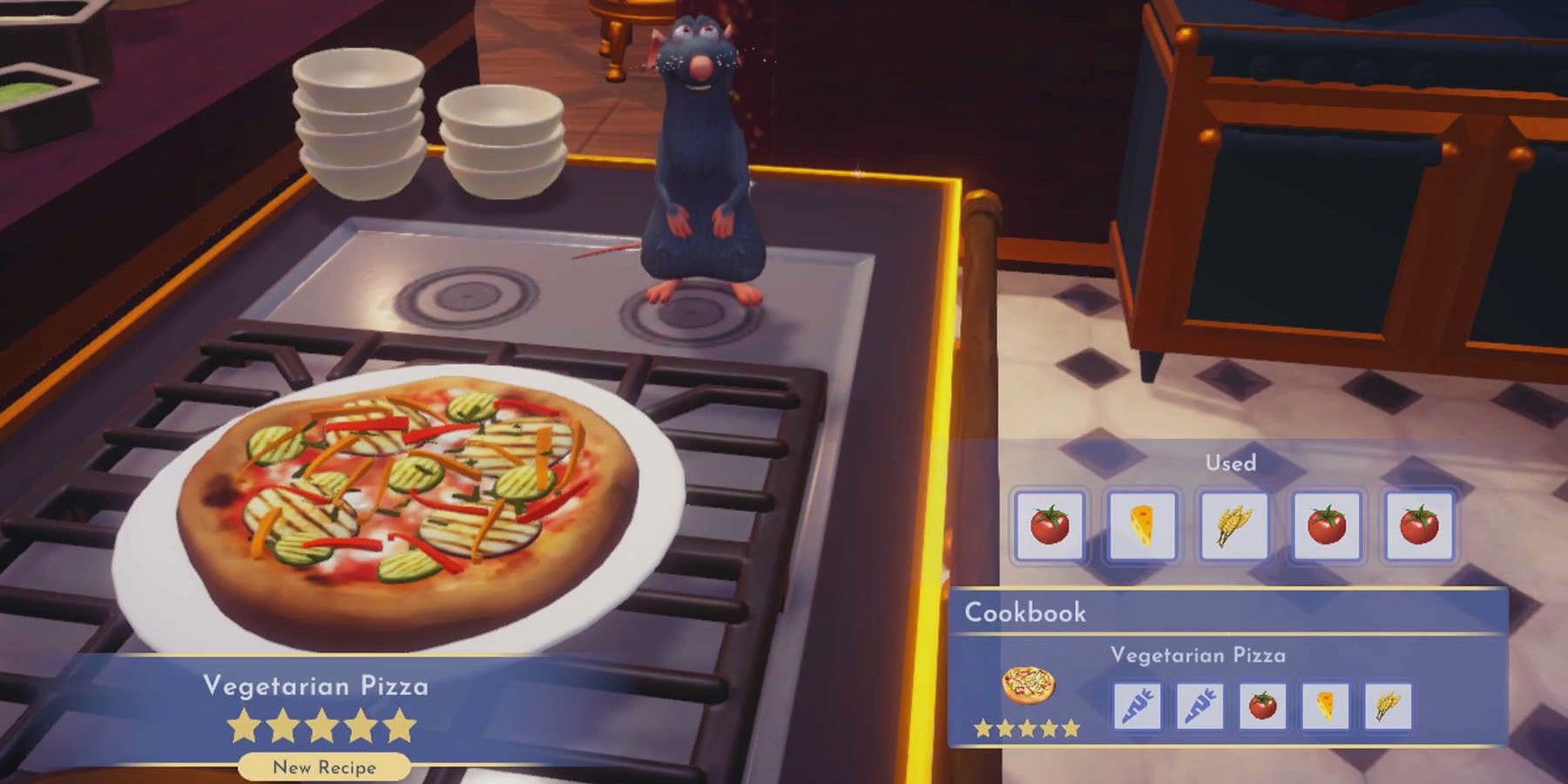 Disney Dreamlight Vegetarian Pizza Recipe