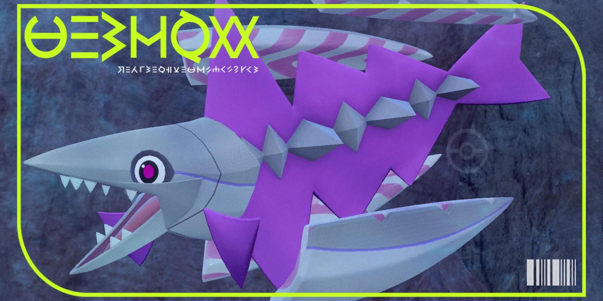 A imagem da capa da Pokedex para Veluza em Pokémon Scarlet e Violet