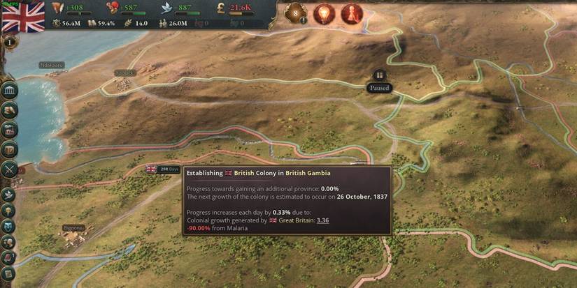 Victoria 3 British Colony in Gambia