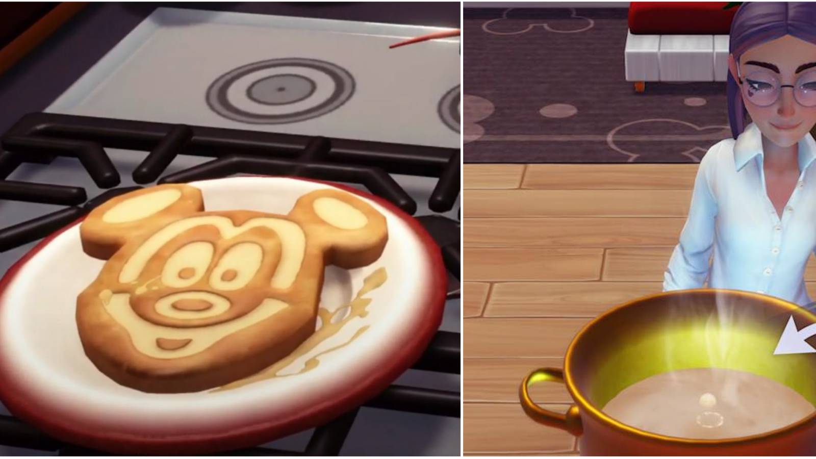 cooking peanut butter waffles in disney dreamlight valley