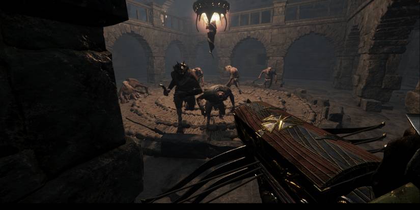 warhammer vermintide 2 player using the Saltzpyre's Crossbow 