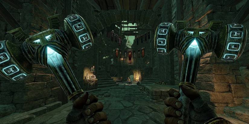 warhammer vermintide 2 player using the dual hammers 