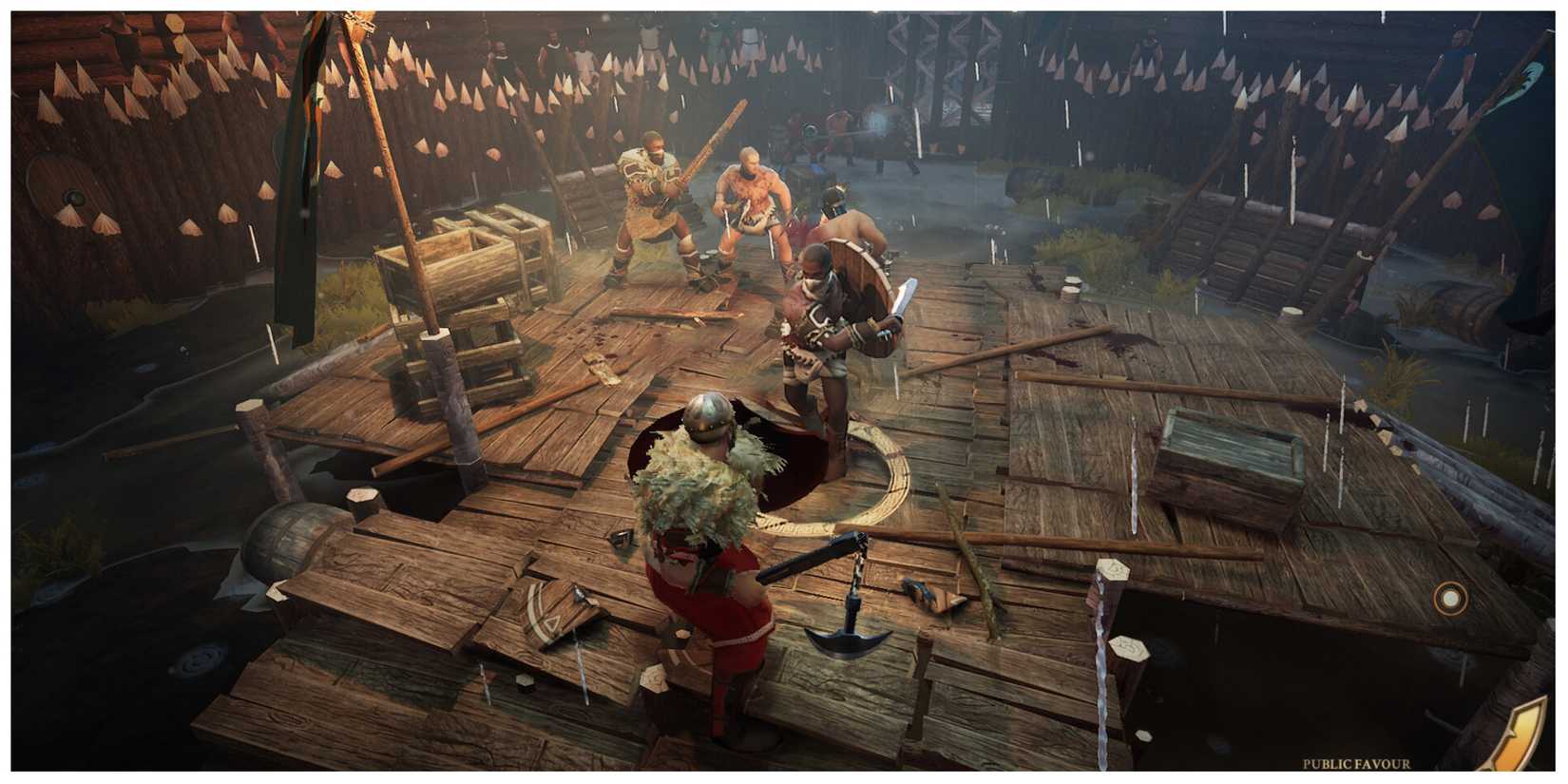 a gladiator match in We Who Are About To Die