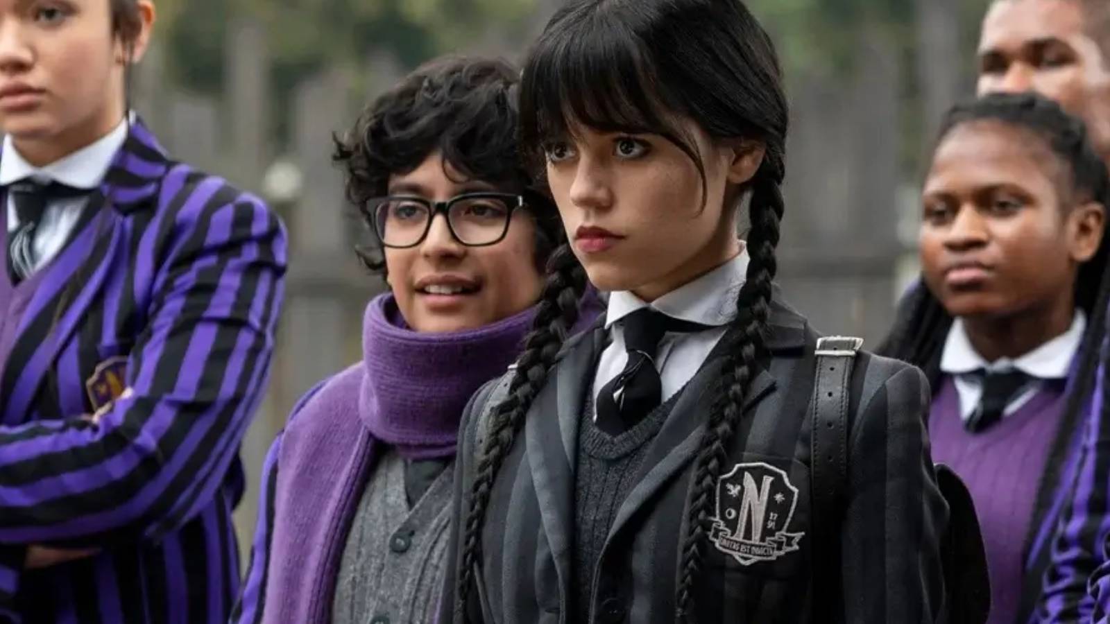 Wednesday and Nevermore Academy students in Wednesday