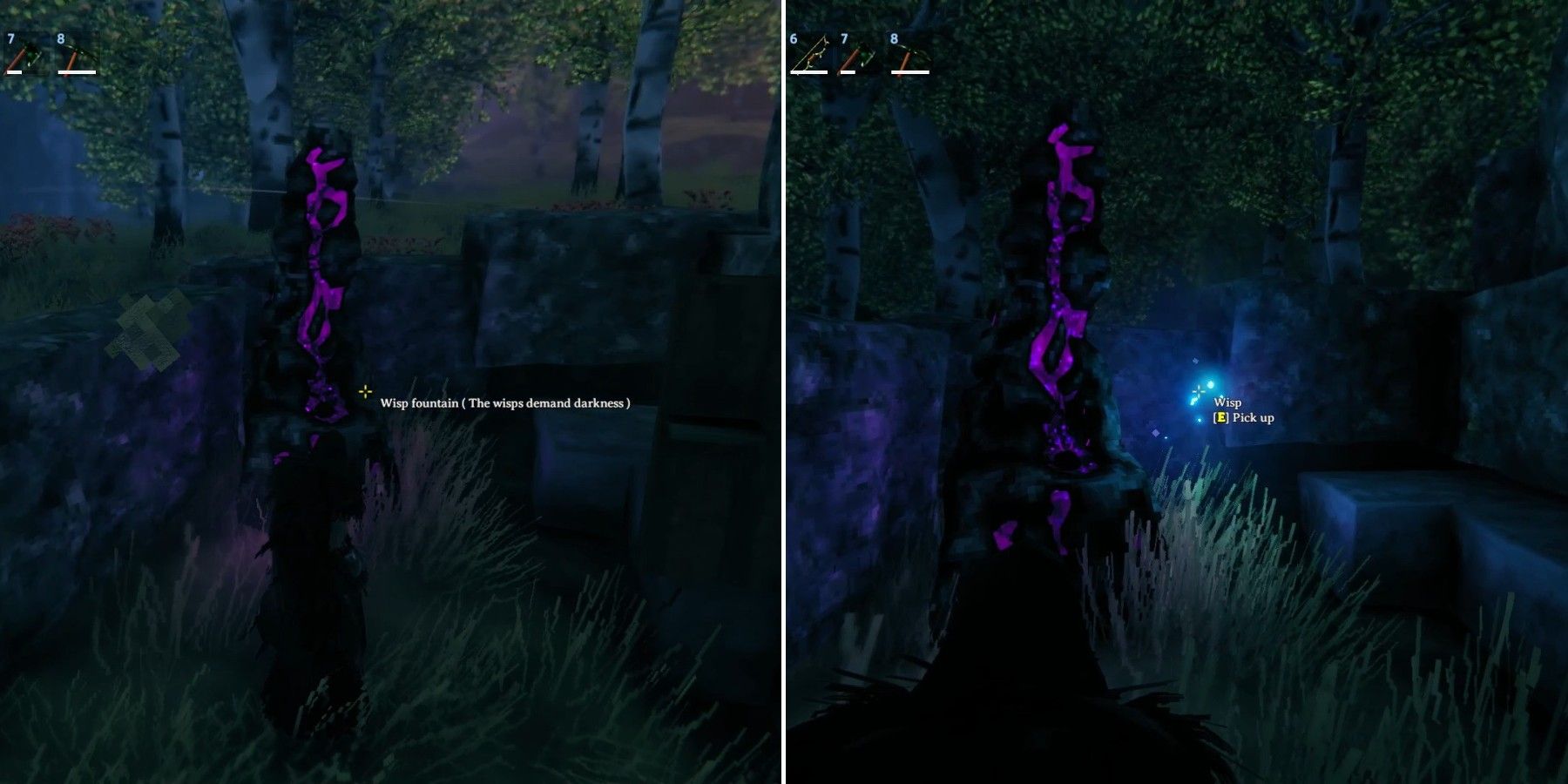 wisp fountain usage in valheim