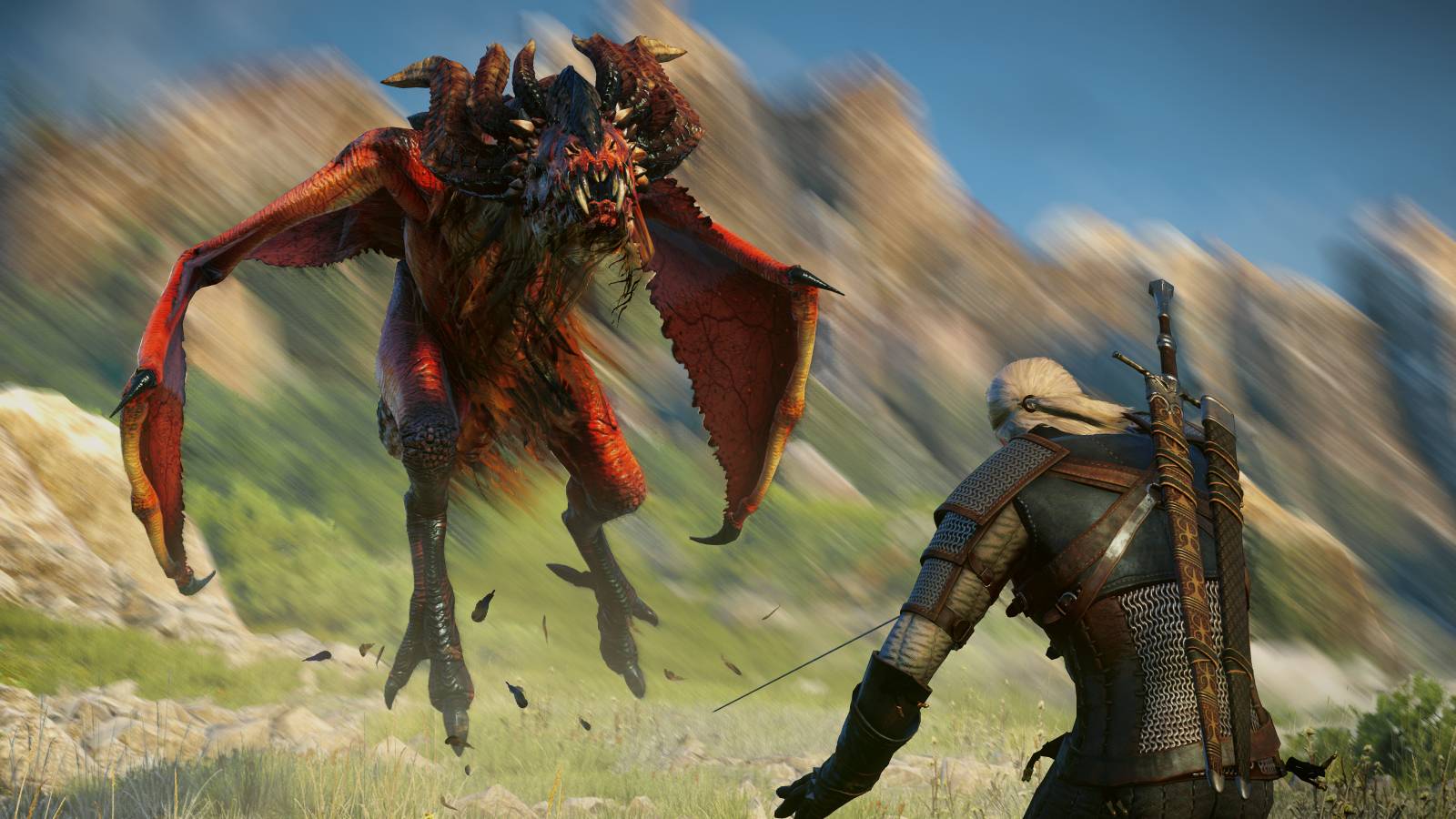 Witcher-3-Geralt-and-Wyvern-1