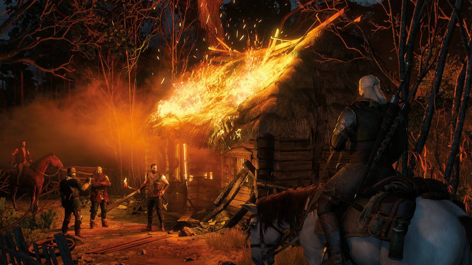 Witcher 3 House on Fire