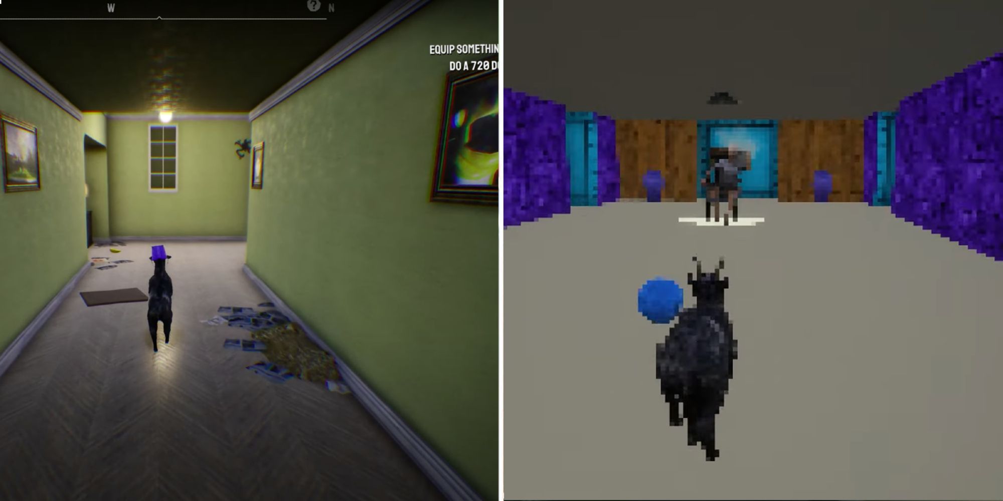 wolfenstein and silent hill p t easter eggs found in goat simulator 3