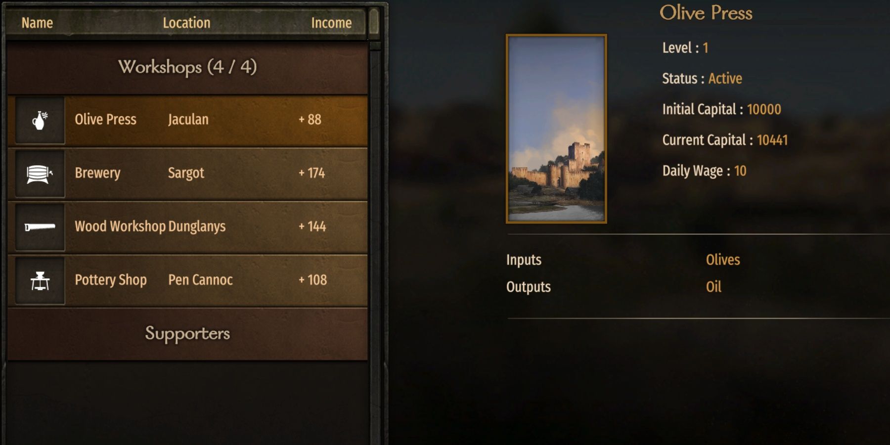 workshop selection in mb2 bannerlord