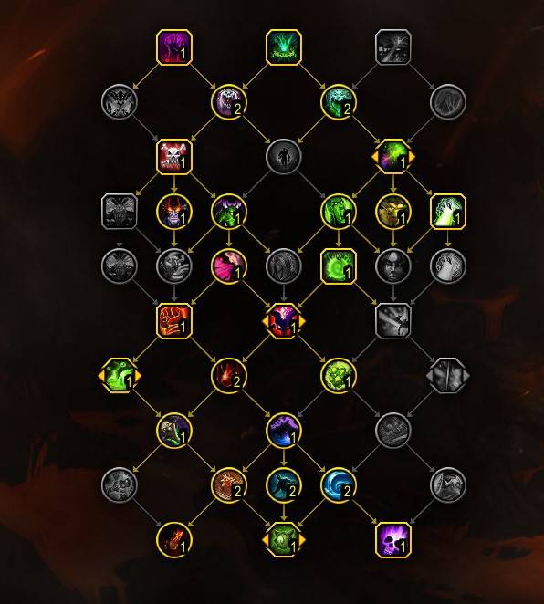 Warlock class talent build World of Warcraft Dragonflight