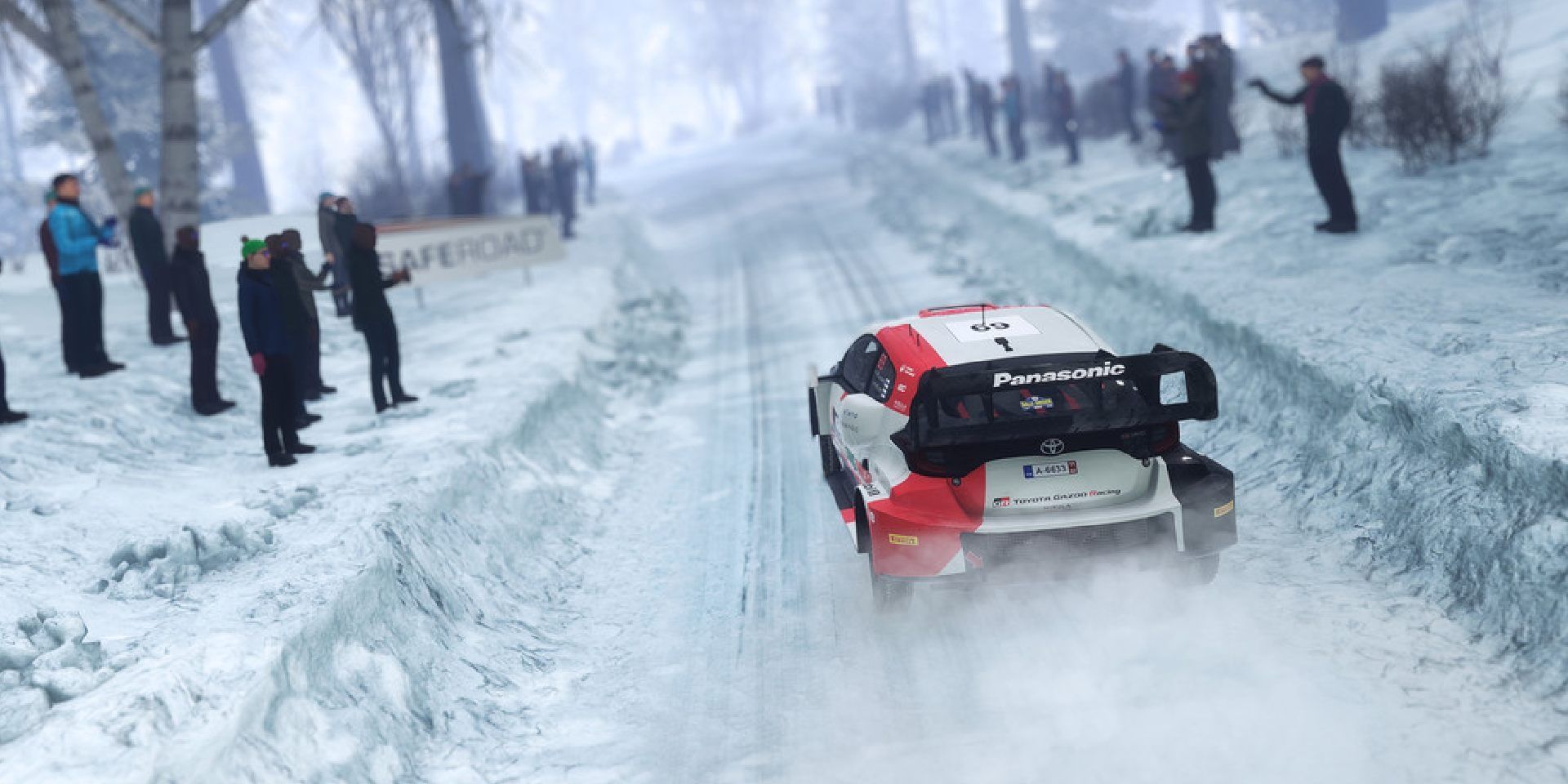 wrc generations player racing in the snow 