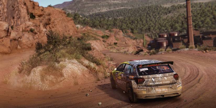 wrc generatrion player doing a wide turn