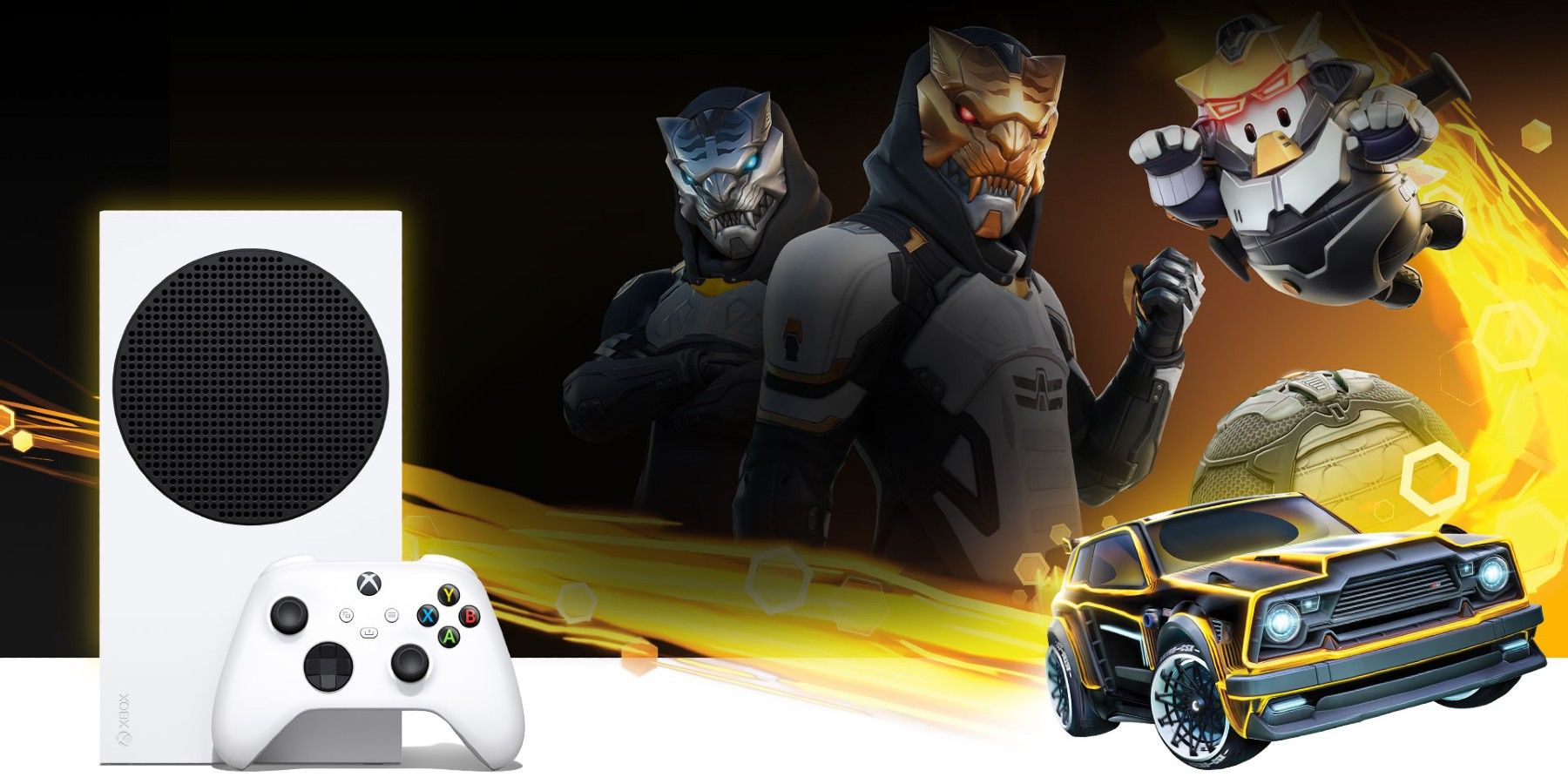 Xbox Series S Edición Especial: Fortnite + Rocket League + Fallguys Bundle