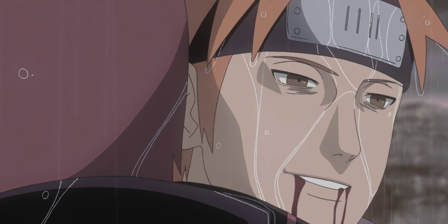 Yahiko dying in Naruto anime