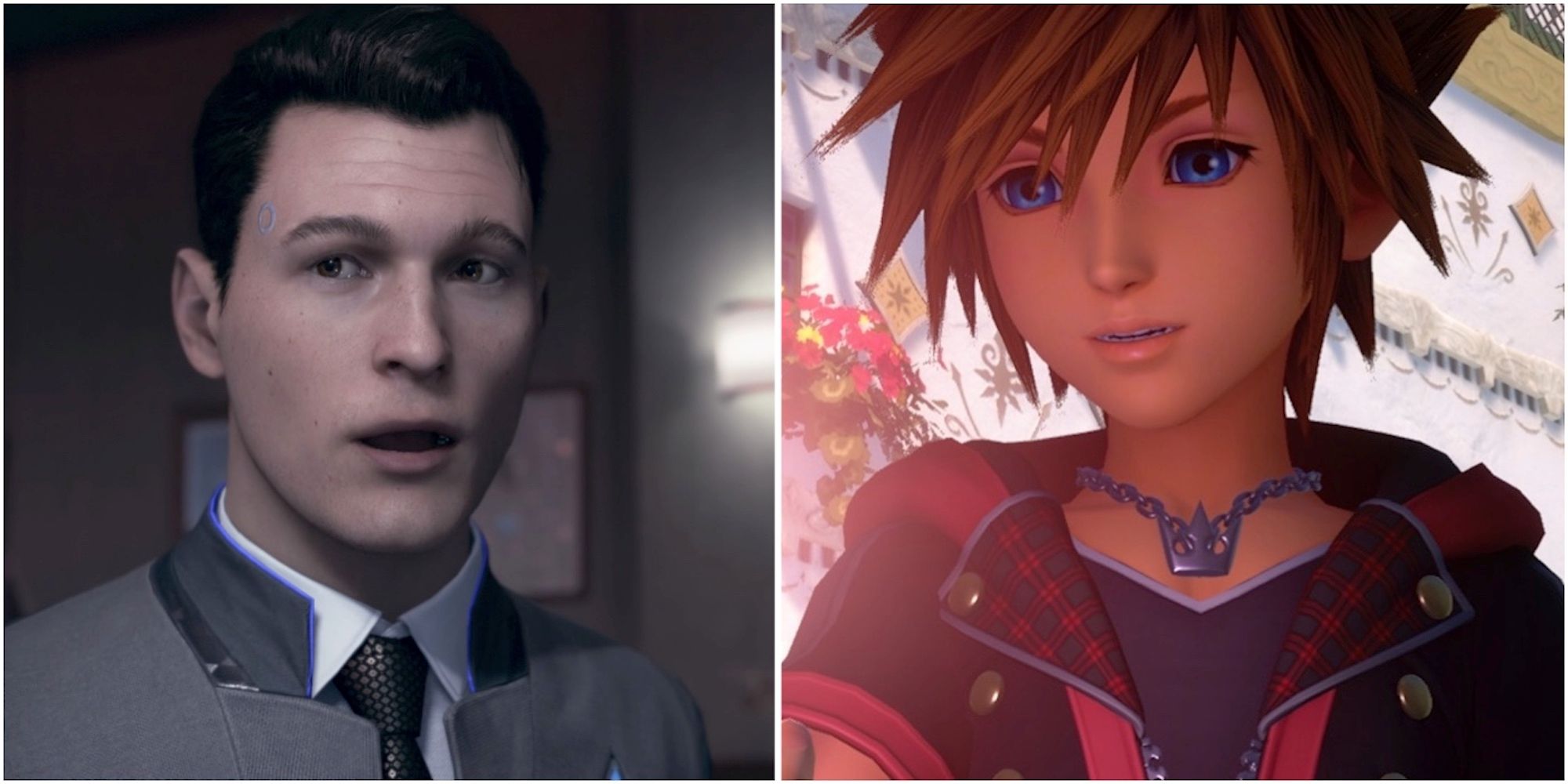 Connor in Detroit Become Human and Sora in Kingdom Hearts