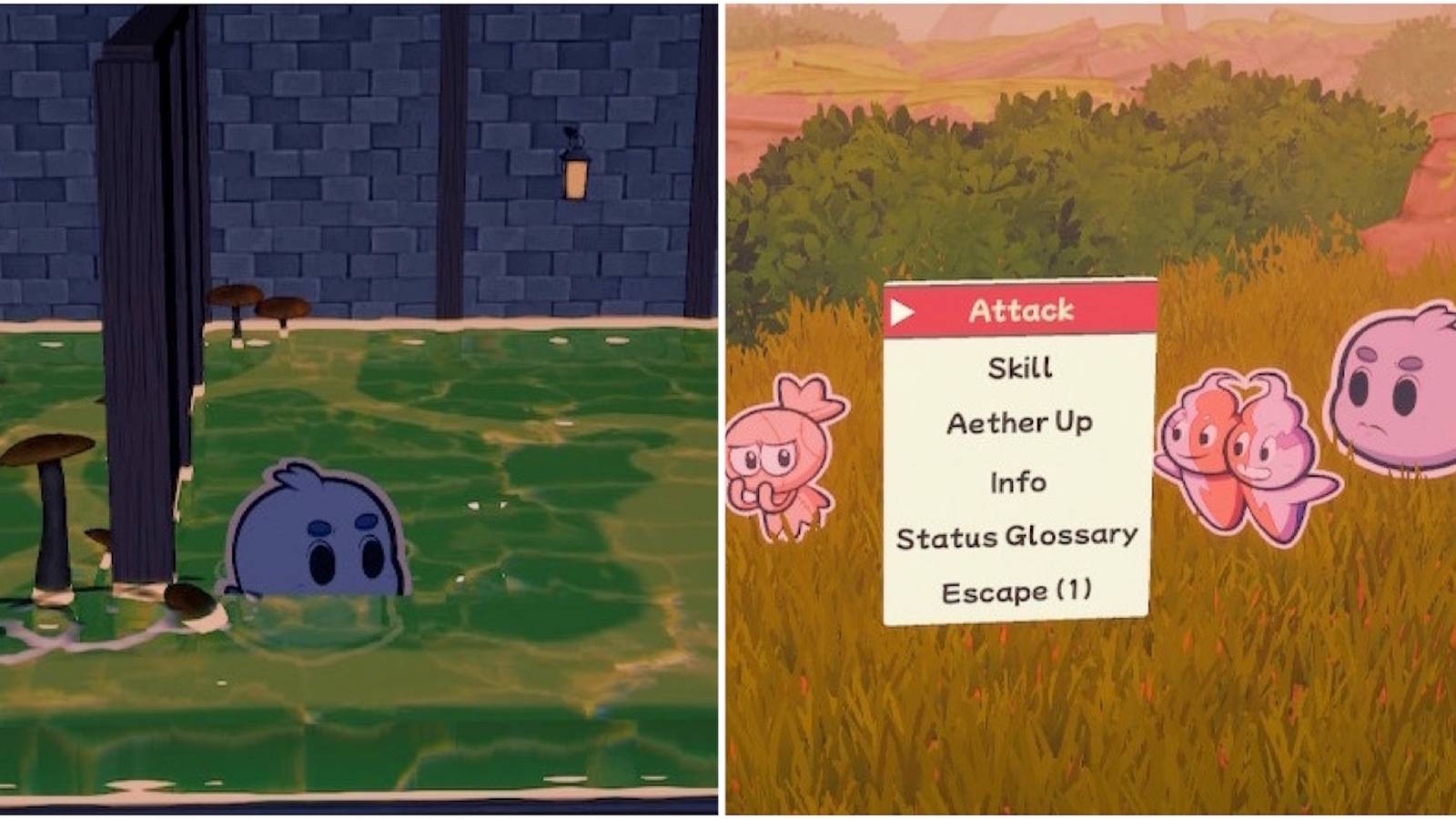 Exploring the world and fighting a battle in The Outbound Ghost