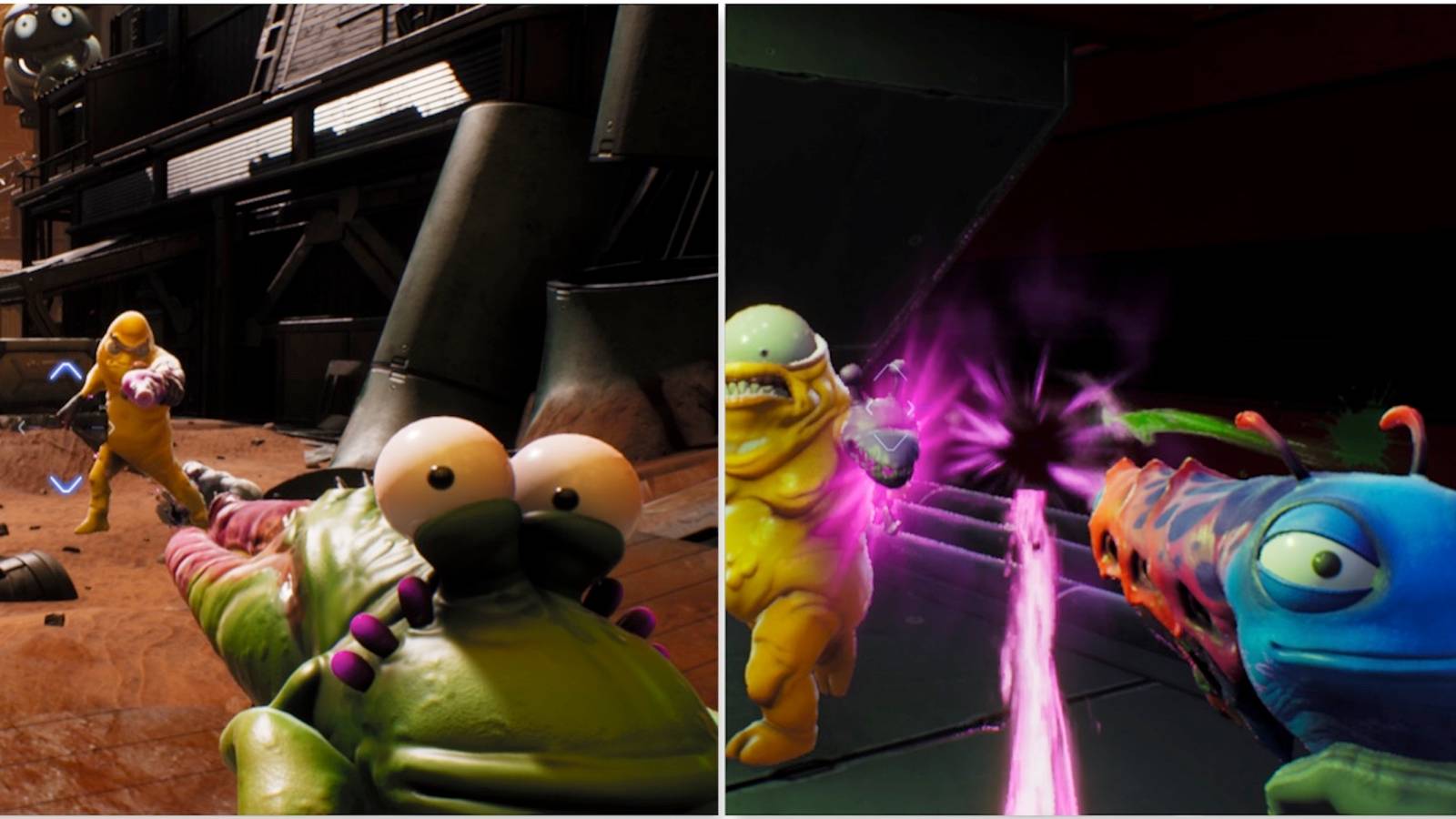 Fighting enemies in High on Life