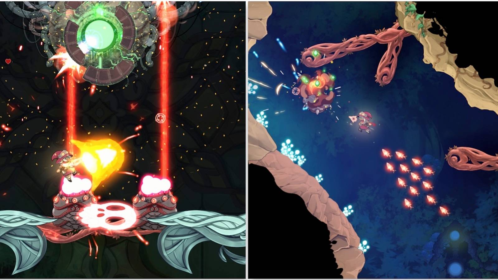 Fighting enemies in The Knight Witch