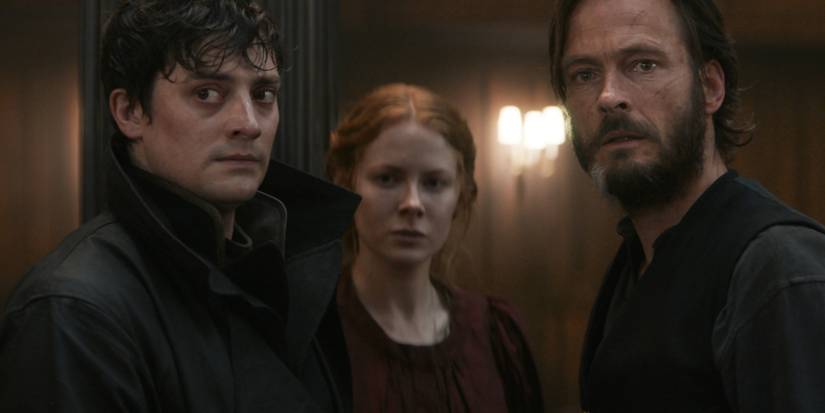 Characters looking serious in 1899