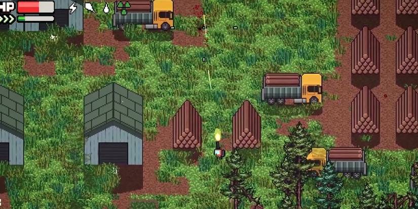 zero sievert gun battle in forest 