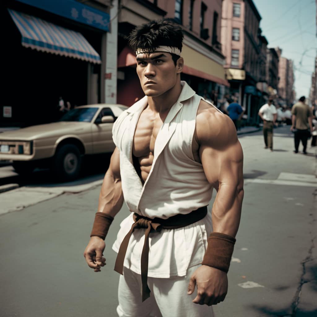 ai generated image ryu street fighter