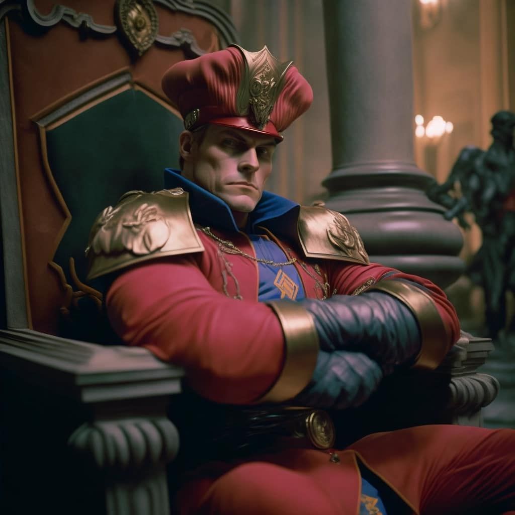 ai generated image m bison street fighter