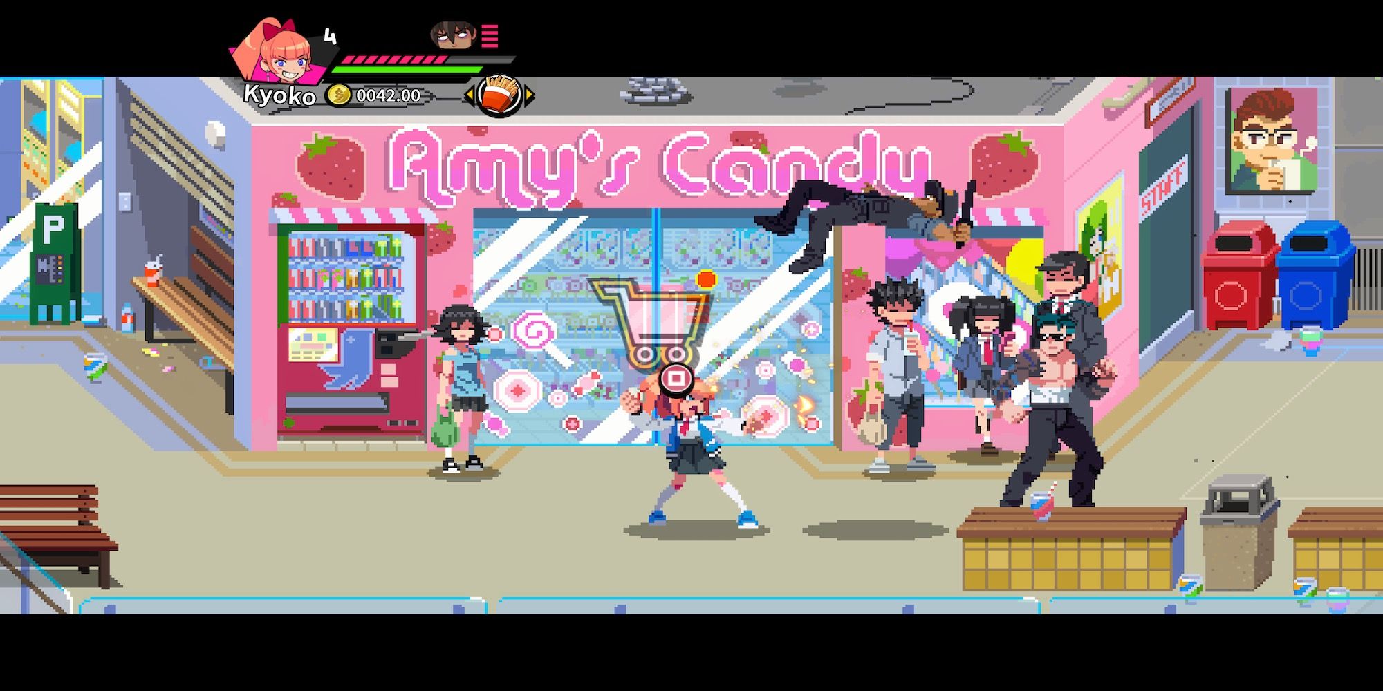 Fighting enemies in River City Girls 2