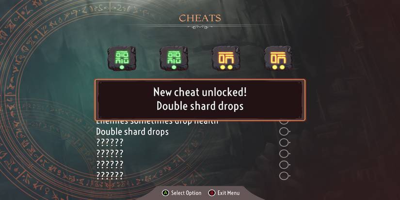 Unlocking the Double Shard Drops cheat in The Knight Witch