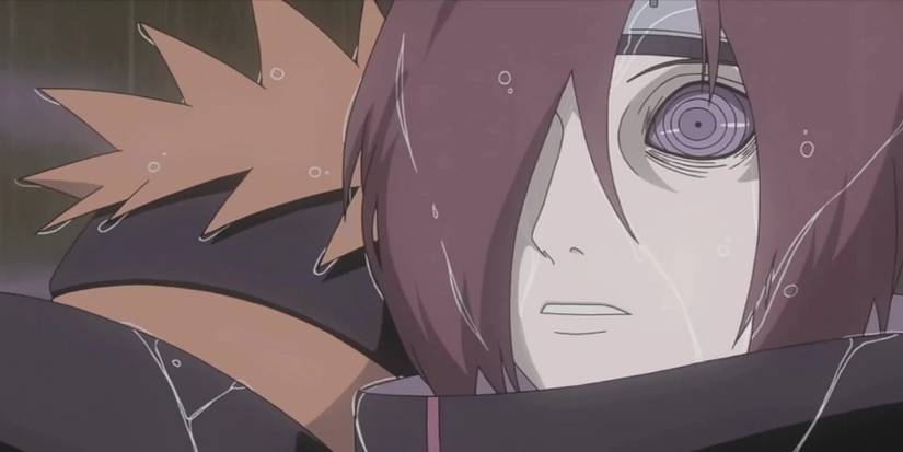 Yahiko in Nagato's arms