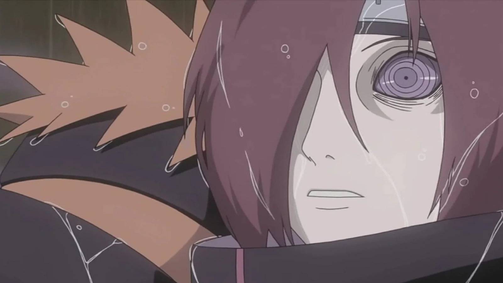 Yahiko in Nagato's arms