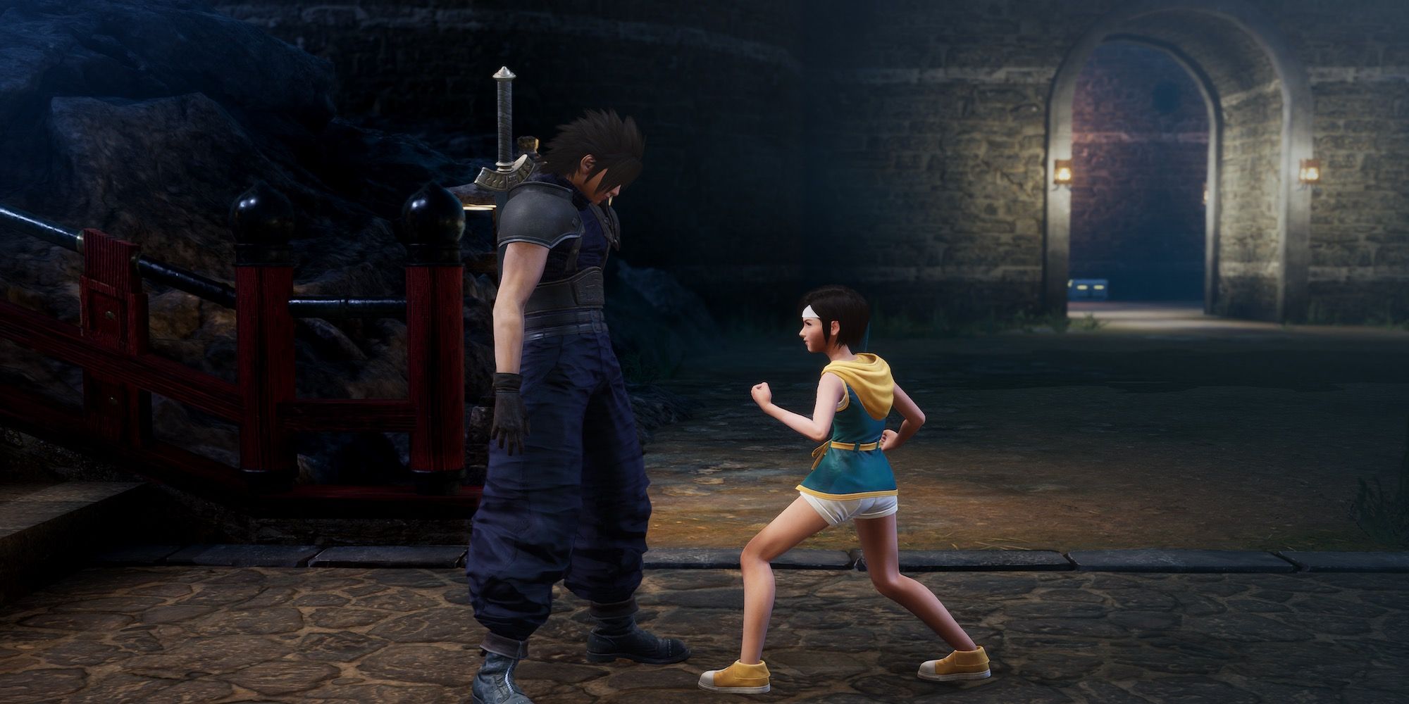 Zack and Yuffie in Crisis Core Final Fantasy VII Reunion