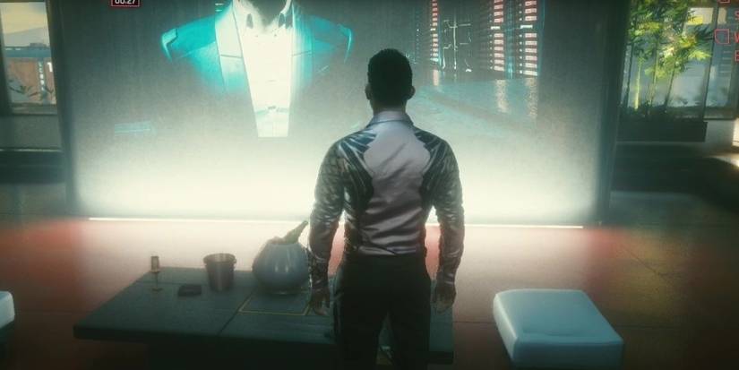 A braindance in Cyberpunk 2077