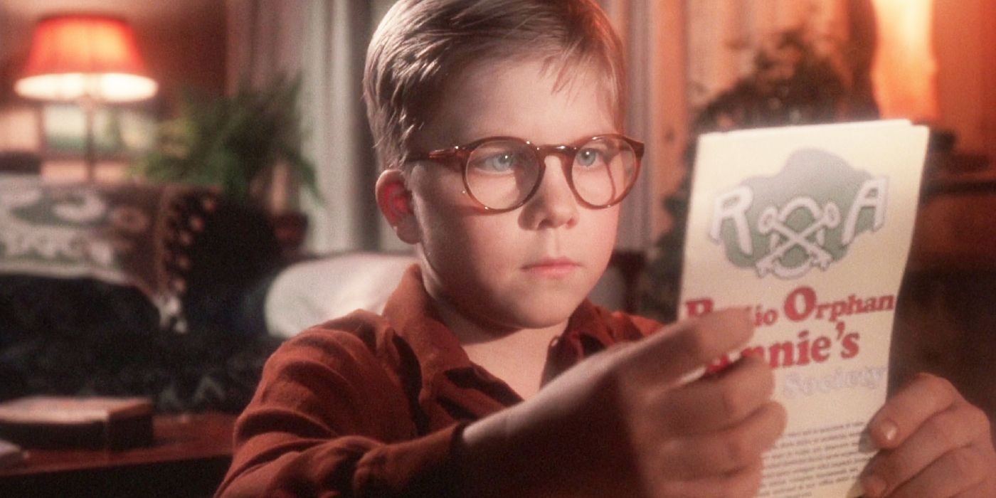 Ralphie receiving his Little Orphan Annie decoder in A Christmas Story