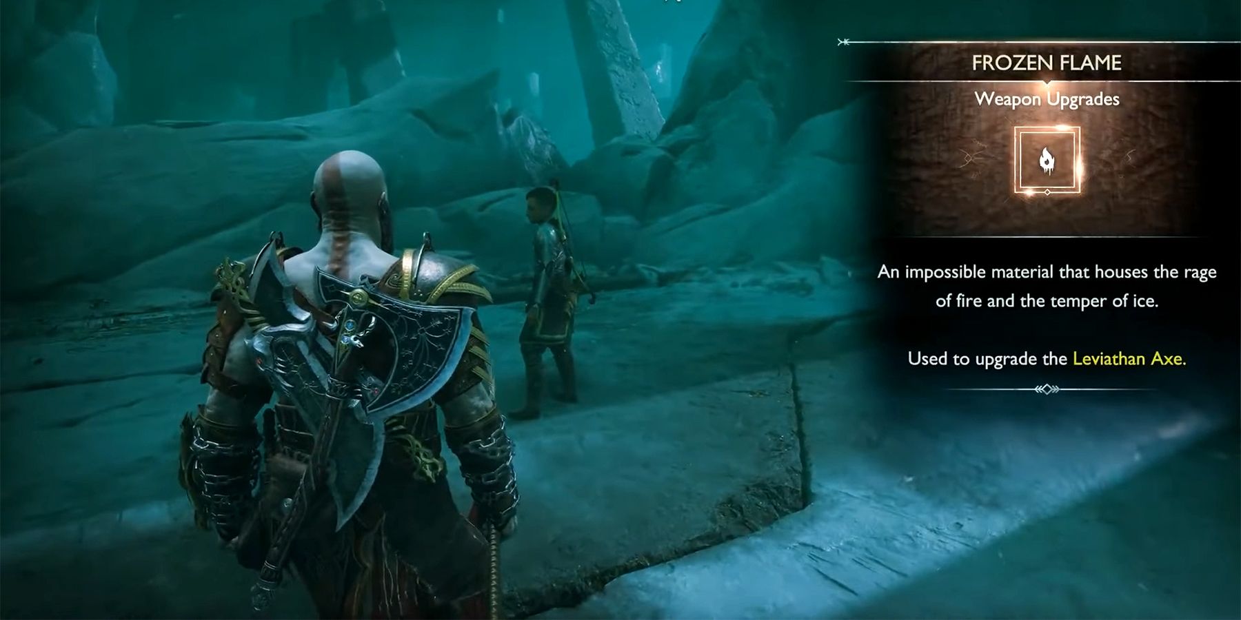 a frozen flame in god of war ragnarok