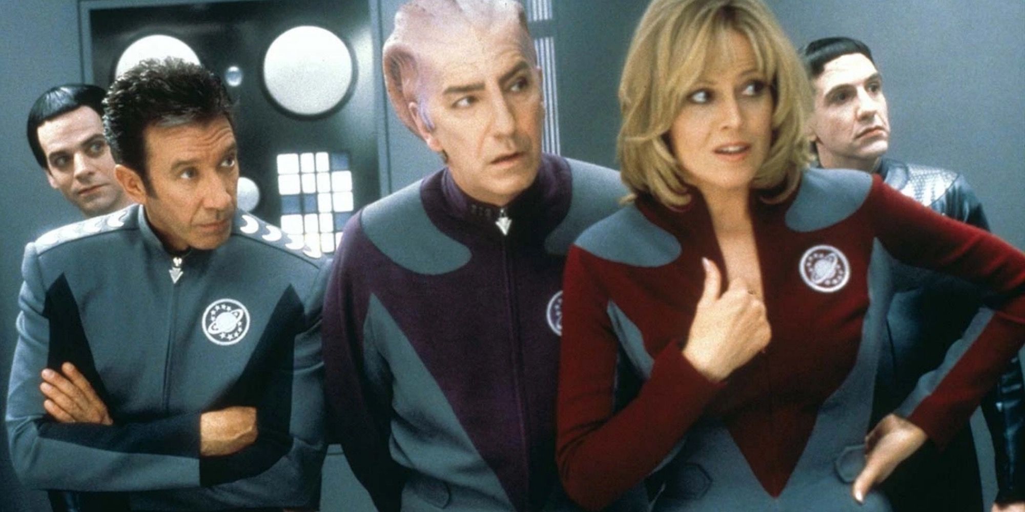 A scene featuring characters in Galaxy Quest