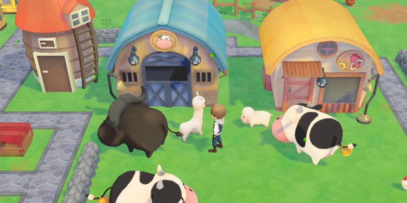A Story of Seasons player organizing their Farm-1