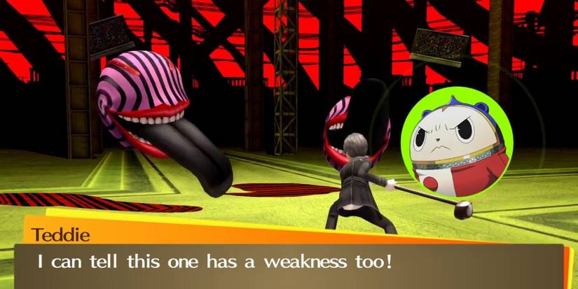 An encounter in Persona 4 Golden