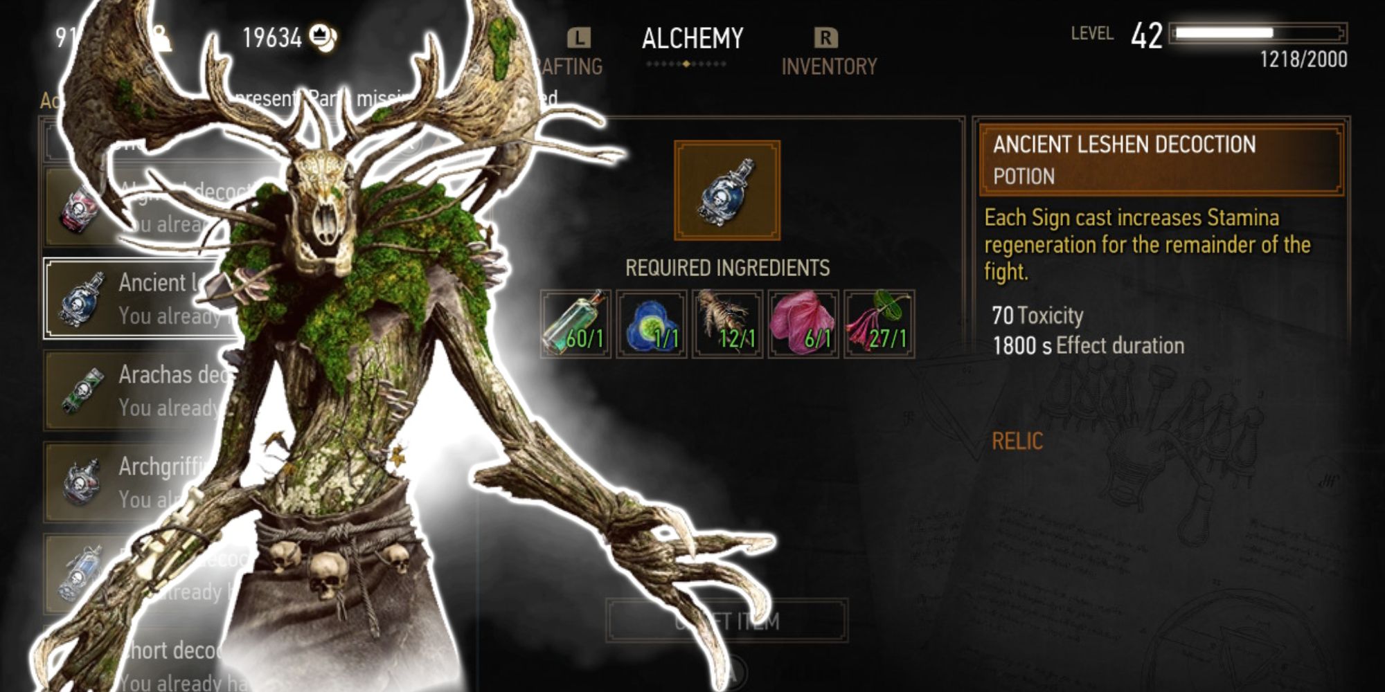 Ancient Leshen Decoction Witcher 3