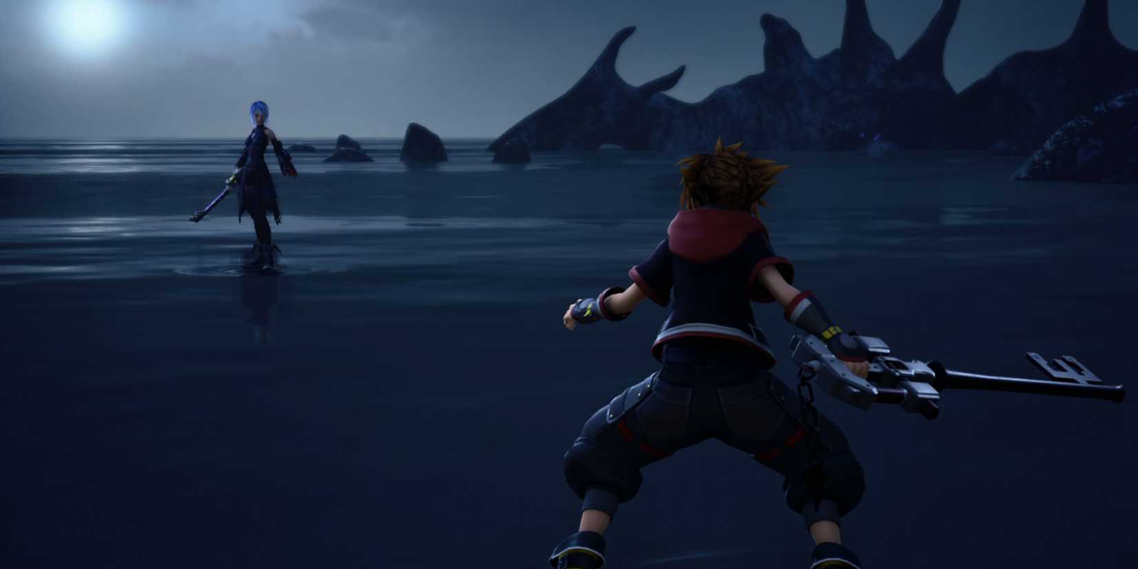 Sora faces Anti-Aqua in Kingdom Hearts 3