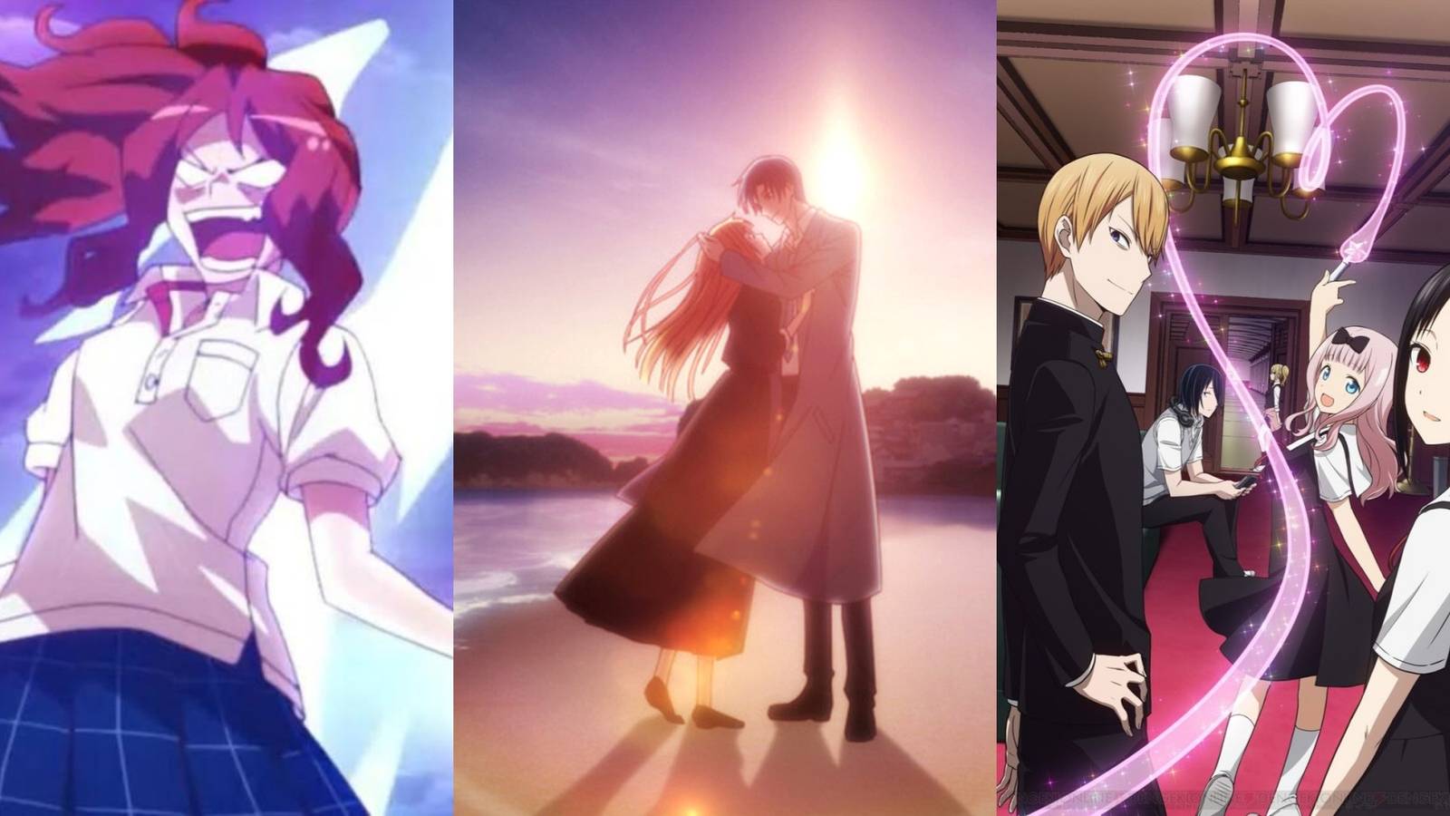 Anzu in Romantic Killer, Kyoko and Katsuya in Fruits Basket Prelude, Kaguya, Chika, Miyuki in Kaguya-sama Love is War