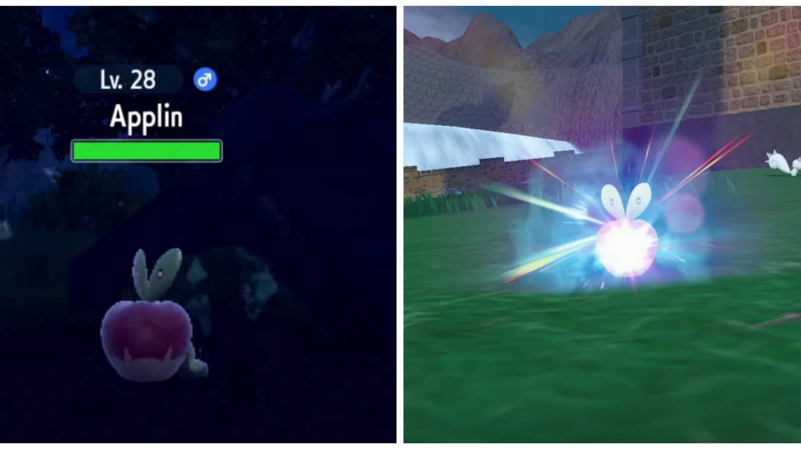 catching applin then evolving it