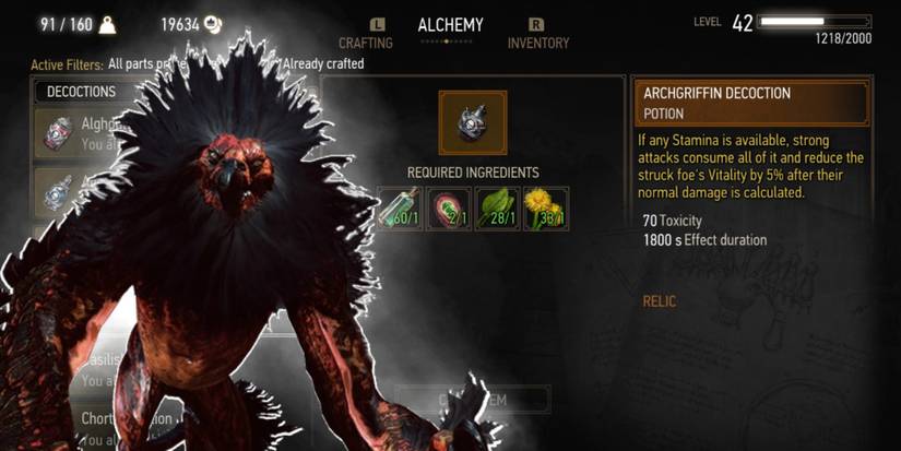 Archgriffin Decoction Witcher 3