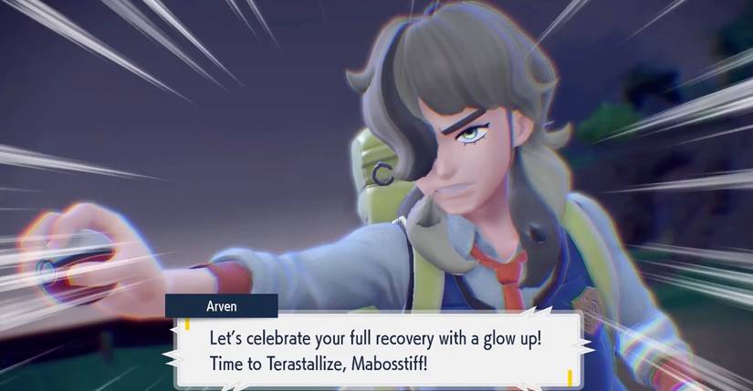 arven battle cinematic pokemon scarlet violet