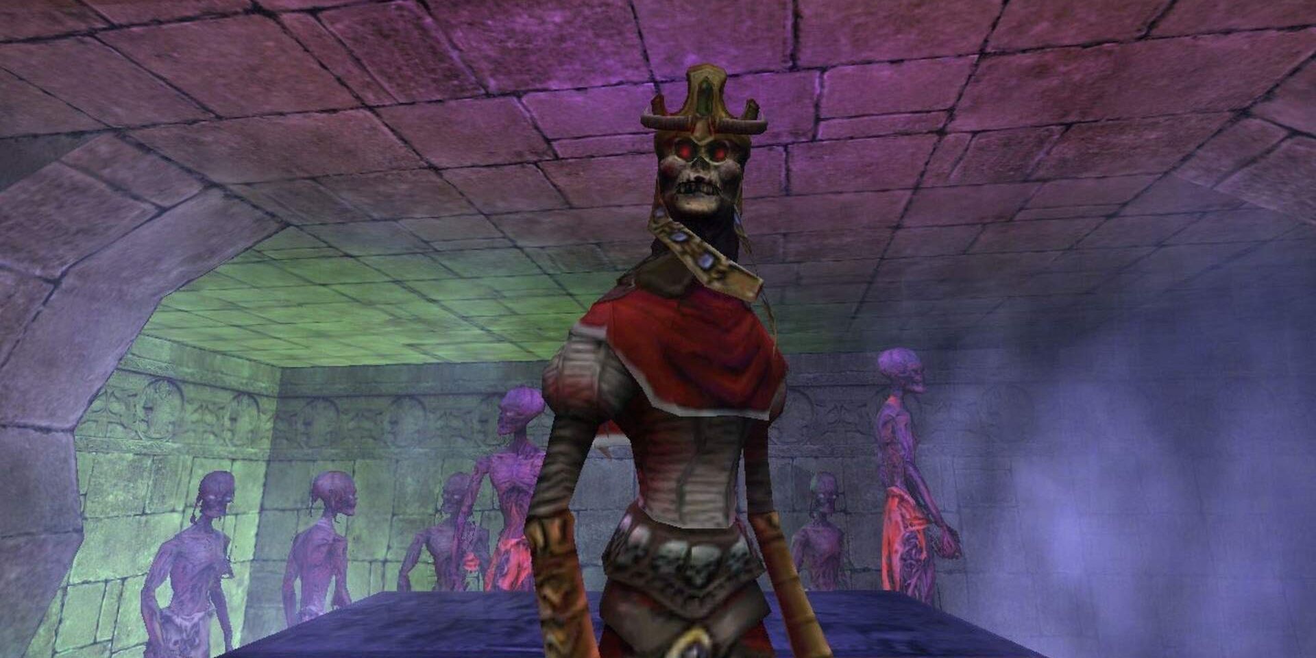 A zombie in a cutscene from Arx Fatalis