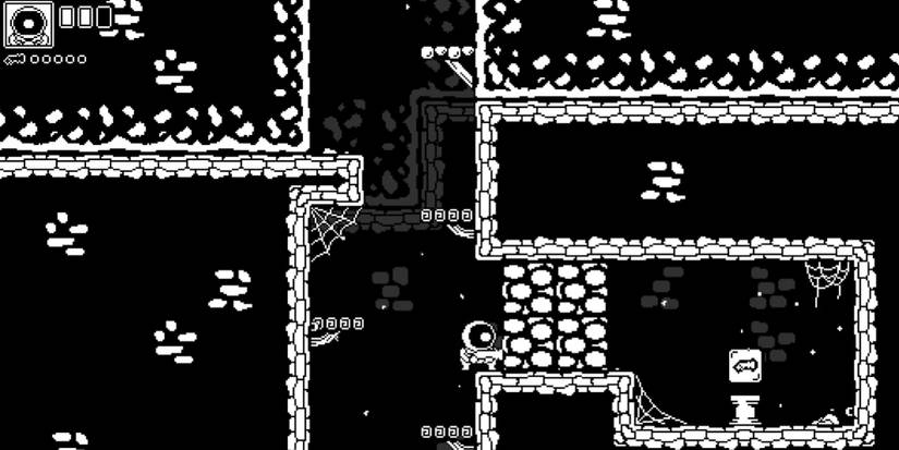 Player destroys objects to discover a weapon upgrade