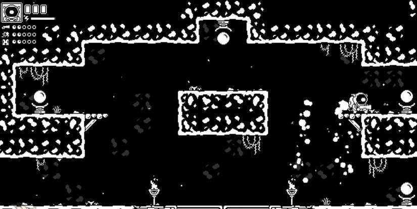 Player activates devices using the gun