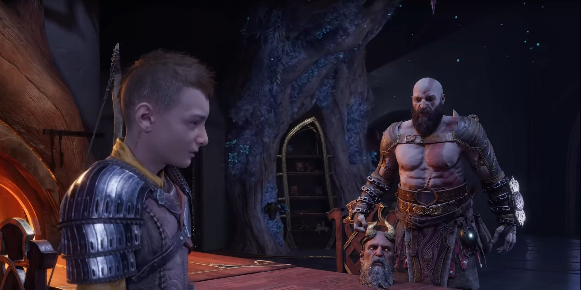 Atreus and Kratos arguing