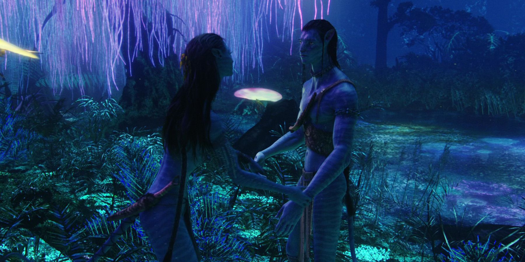 Avatar Jake and Neytiri at the Tree of Souls