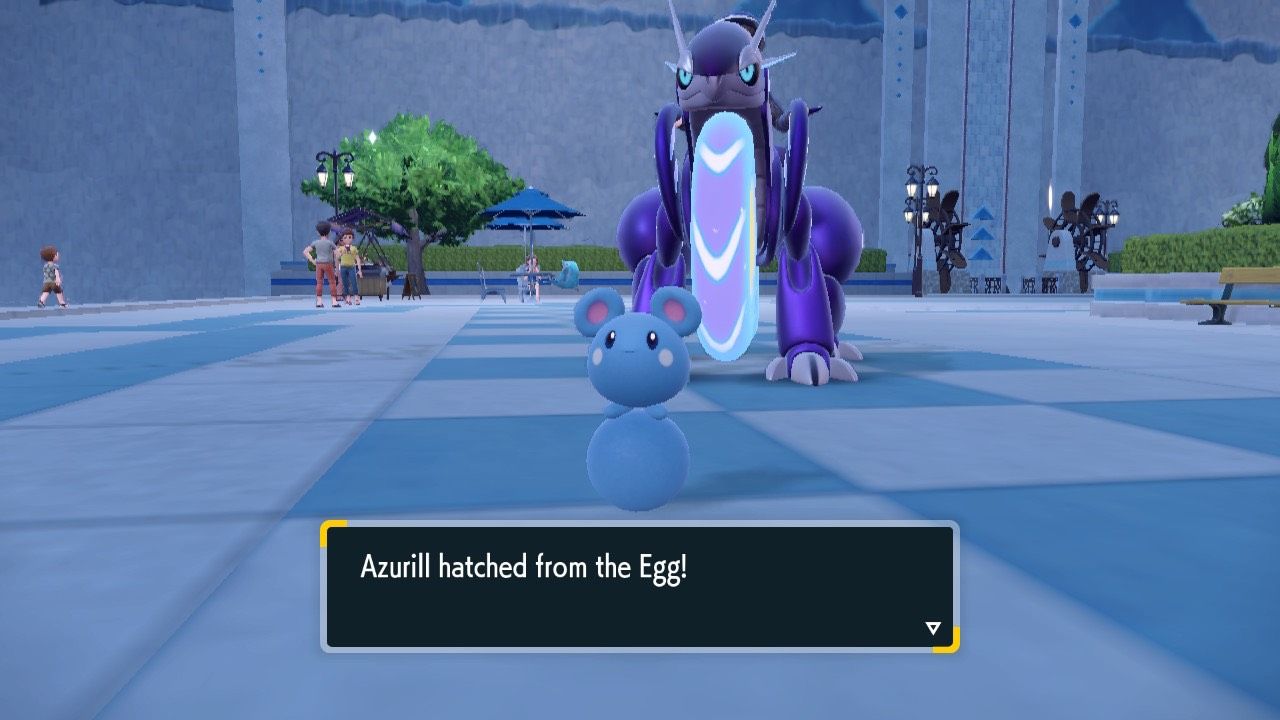 Azurill Hatches from an Egg Pokemon Scarlet and Violet