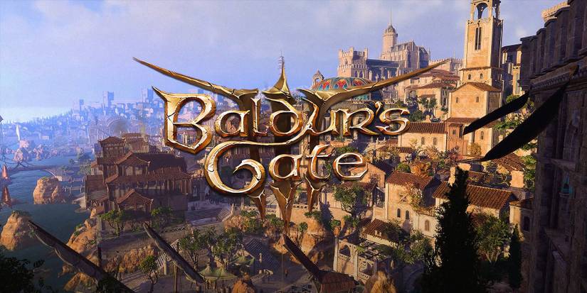 City of Baldur's Gate Wide Shot with Logo